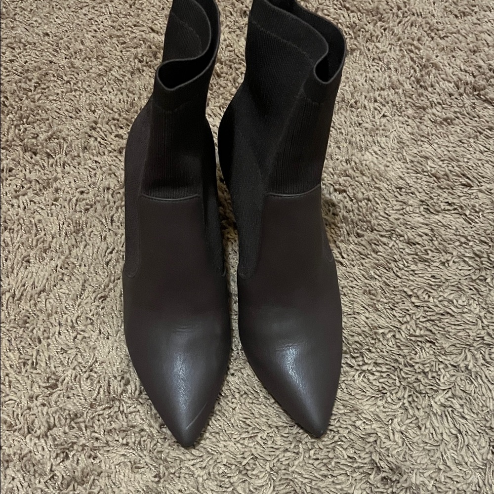 Elegant Brown/red Ankle Boots